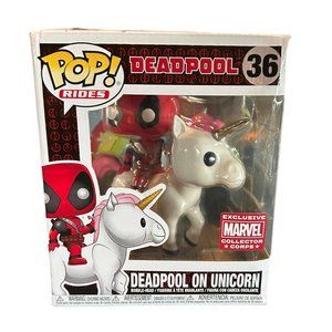 Funko Pop! Rides- Marvel- Deadpool On Unicorn Collector Corps Exclusive #36